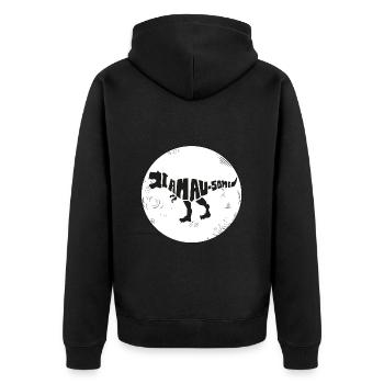 Dinosaur I'm Awesome Style. Earth. World - Unisex Premium Organic Zip Hoodie - black - Back - Nico (187cm)