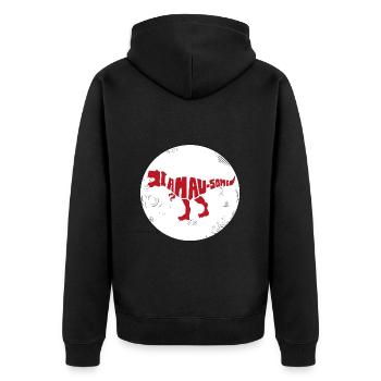 Dinosaure. Je suis un style génial. Animaux. Préhistoire - Veste à capuche bio Premium Unisexe - noir - Dos - Nico (187cm)