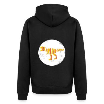 Dinosaure. Je suis un style génial. Animaux. Préhistoire - Veste à capuche bio Premium Unisexe - noir - Dos - Nico (187cm)