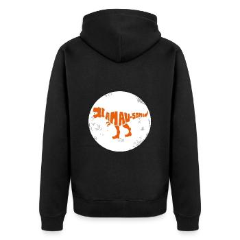 Dinosaure. Je suis un style génial. Animaux. Préhistoire - Veste à capuche bio Premium Unisexe - noir - Dos - Nico (187cm)