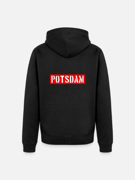 Potsdam - Brandenburg - Germany - Unisex Premium Organic Zip Hoodie - black