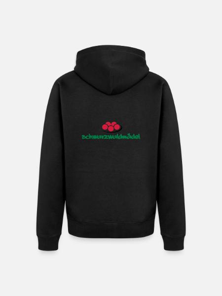 Schwarzwald-Mädel - Unisex Premium Bio Zip Hoodie - Schwarz
