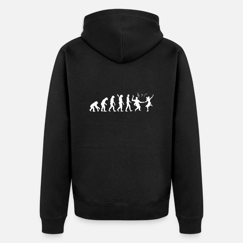 Darwin Evolution to Swing - White - Veste à capuche bio Premium Unisexe - noir