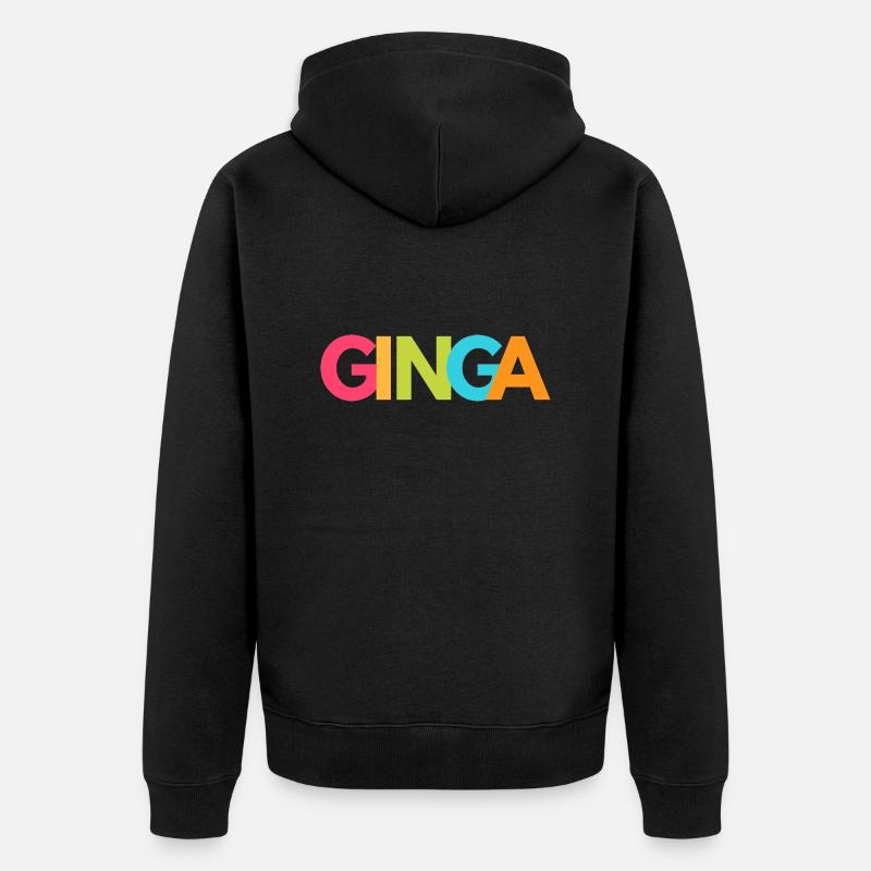 Ginga Capoeira - Veste à capuche bio Premium Unisexe - noir