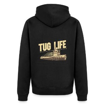 Schlepper Schleppboot Tug Life - Veste à capuche bio Premium Unisexe - noir - Dos - Nico (187cm)