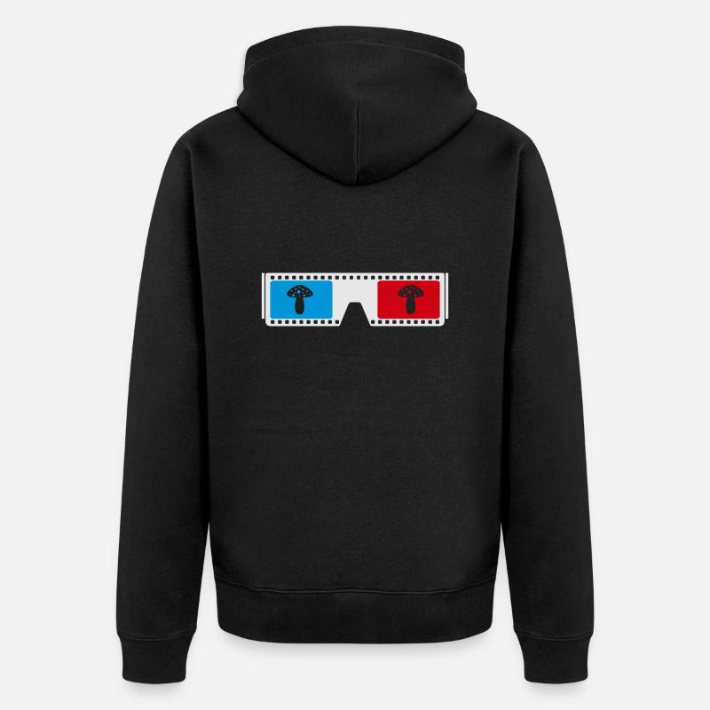 Champignon - Veste à capuche bio Premium Unisexe - noir