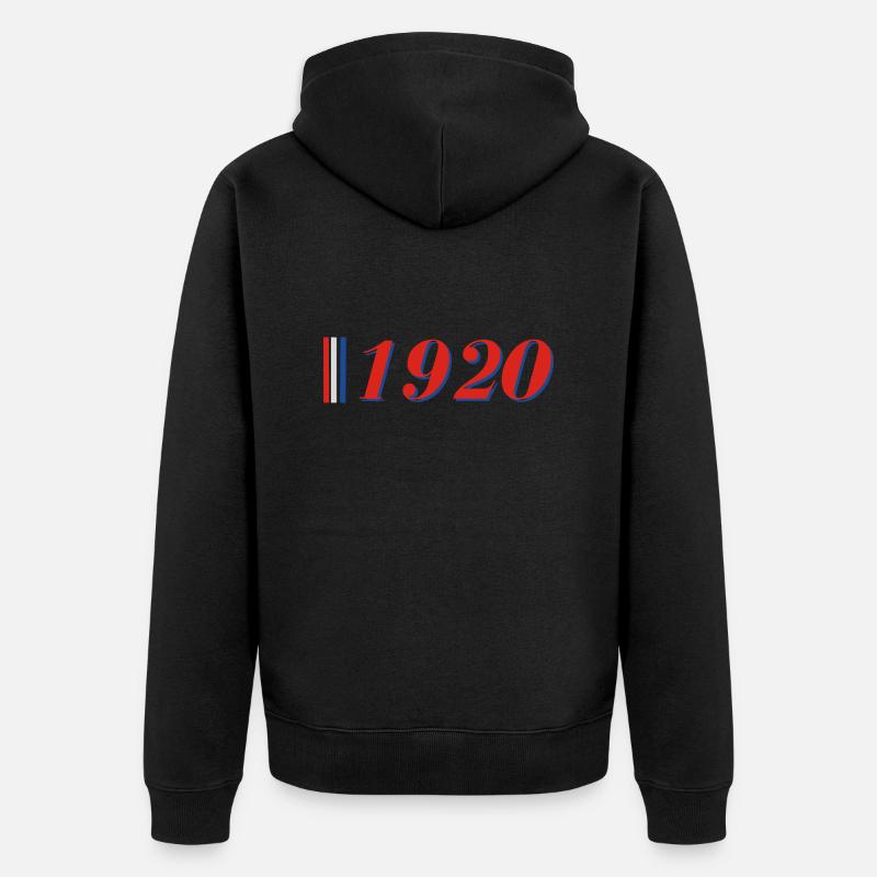Année 1920 - Veste à capuche bio Premium Unisexe - noir
