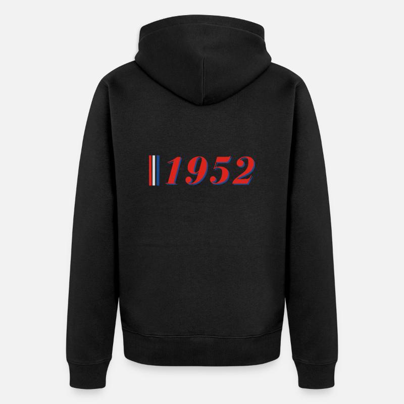 Année 1952 - Veste à capuche bio Premium Unisexe - noir