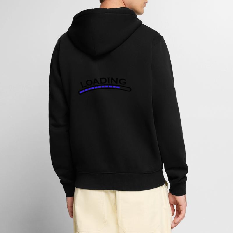 loading bar Unisex Premium Organic Zip Hoodie