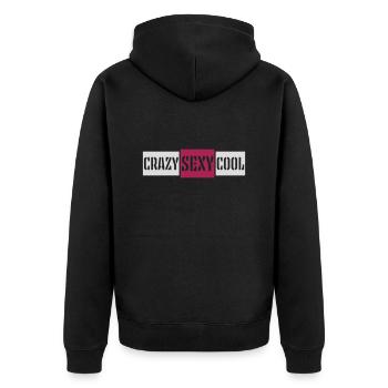 design cool sexy fou - Veste à capuche bio Premium Unisexe - noir - Dos - Nico (187cm)