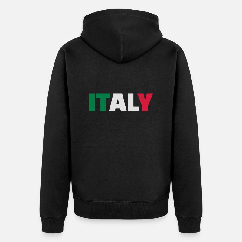Italy - Veste à capuche bio Premium Unisexe - noir