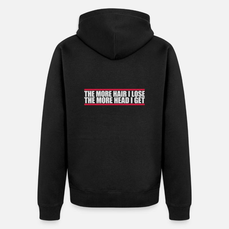 J’ai plus de tête - Veste à capuche bio Premium Unisexe - noir