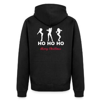 Merry Christmas - Veste à capuche bio Premium Unisexe - noir - Dos - Nico (187cm)