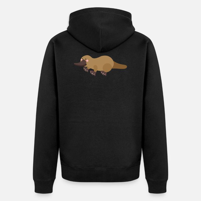 ornithorynque - Veste à capuche bio Premium Unisexe - noir