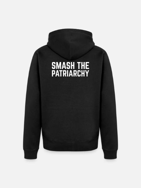 Smash the Patriarchy Feminism Feminist - Unisex Premium Organic Zip Hoodie - black
