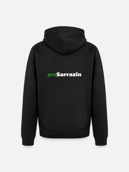 proSarrazin - Unisex Premium Bio Zip Hoodie - Schwarz