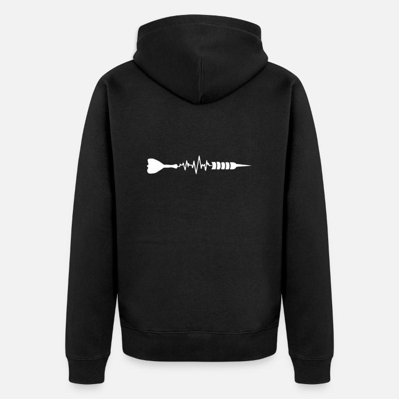 jeu de fléchettes - Veste à capuche bio Premium Unisexe - noir