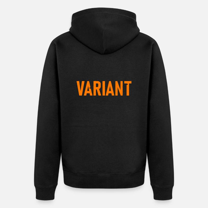 Variant - Unisex Premium Organic Zip Hoodie - black