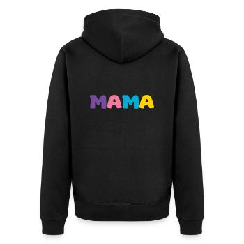 Maman - Veste à capuche bio Premium Unisexe - noir - Dos - Nico (187cm)