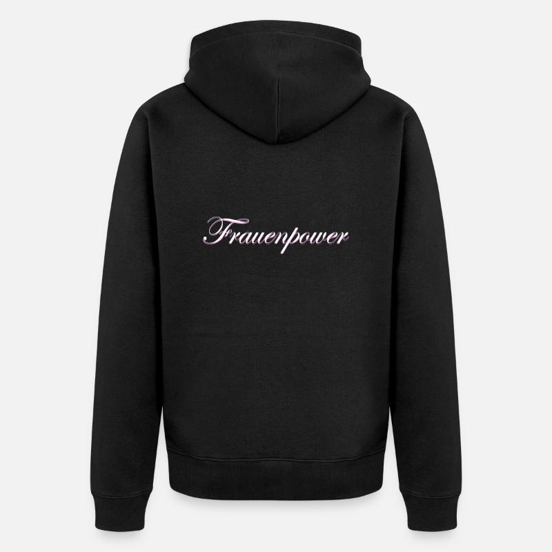 Lettrage Women’s Power - Veste à capuche bio Premium Unisexe - noir