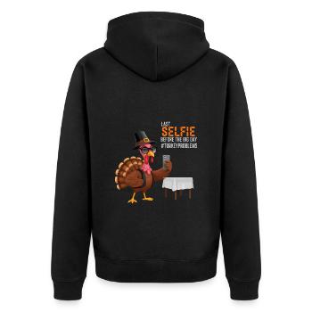 Problèmes de la Turquie - Veste à capuche bio Premium Unisexe - noir - Dos - Nico (187cm)
