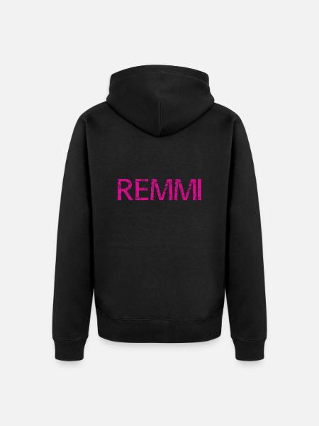 REMMI | Remmi-Demmi | Partnerlook - Unisex Premium Bio Zip Hoodie - Schwarz