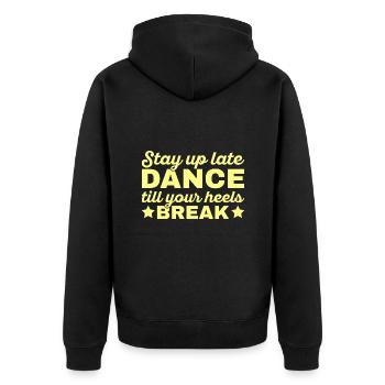 Formation en danse Ballroom Danse de couple - Veste à capuche bio Premium Unisexe - noir - Dos - Nico (187cm)