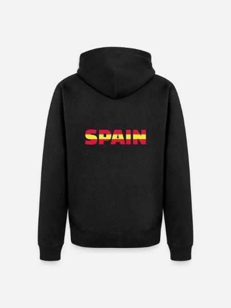 Spain - Veste à capuche bio Premium Unisexe - noir