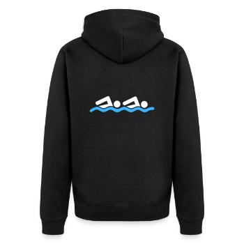 nager - Veste à capuche bio Premium Unisexe - noir - Dos - Nico (187cm)
