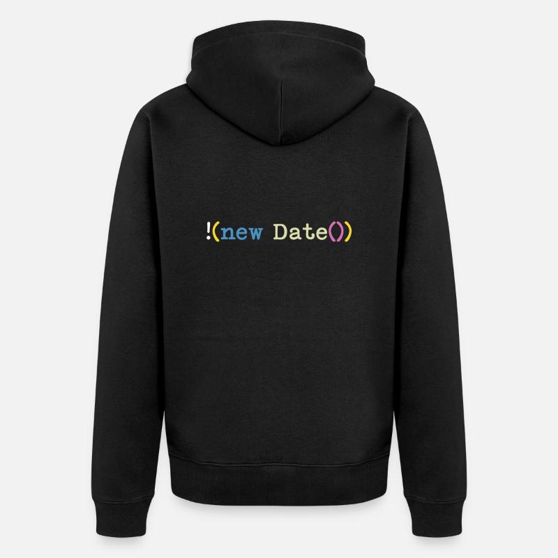 Not today Informatiker Programmierer - Unisex Premium Bio Zip Hoodie - Schwarz