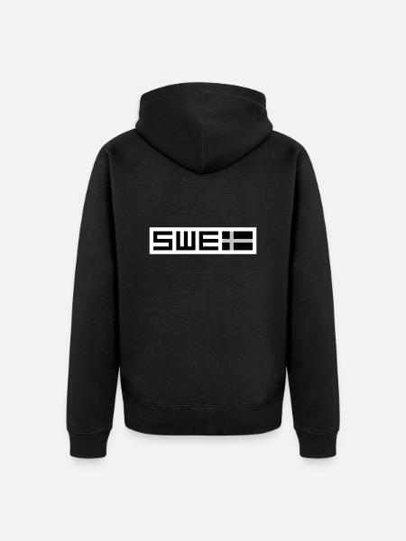 Swedish tactical - Unisex Premium Organic Zip Hoodie - black