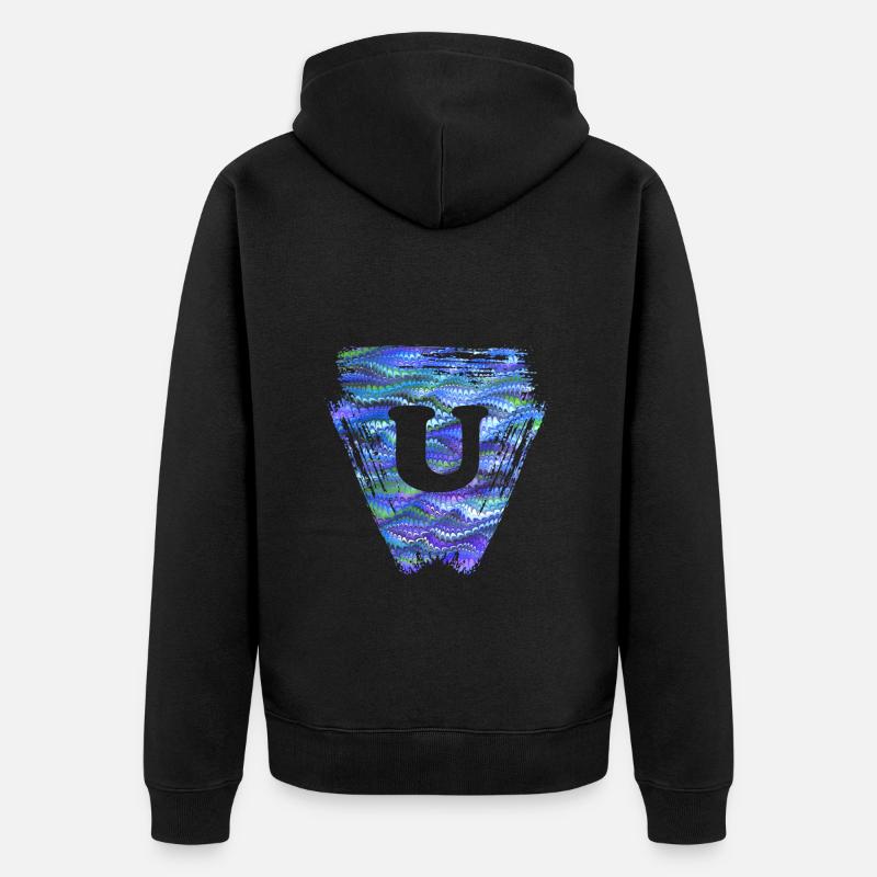 Triangle E 103 U - Veste à capuche bio Premium Unisexe - noir
