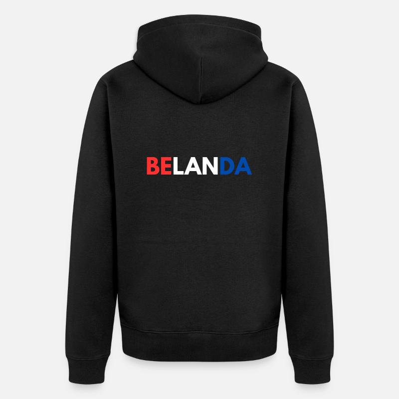 INDONET Belanda - Veste à capuche bio Premium Unisexe - noir