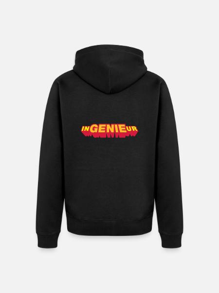 ingénieur, trois couleurs - Veste à capuche bio Premium Unisexe - noir