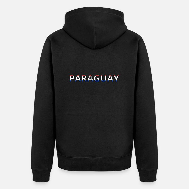 Drapeau Paraguay - Veste à capuche bio Premium Unisexe - noir