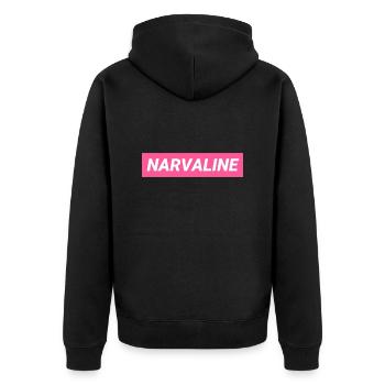 Narvaline Grenoble Femme - Veste à capuche bio Premium Unisexe - noir - Dos - Nico (187cm)
