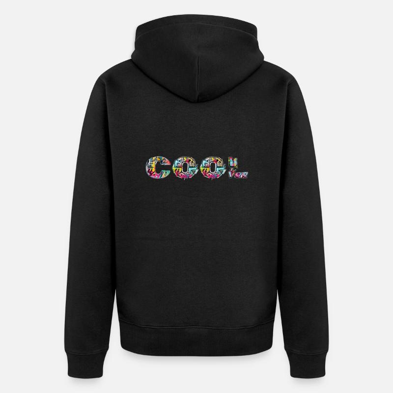 Cool Graffiti - Unisex Premium Bio Zip Hoodie - Schwarz