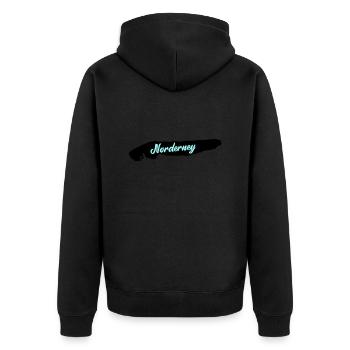 Île Norderney - Veste à capuche bio Premium Unisexe - noir - Dos - Nico (187cm)