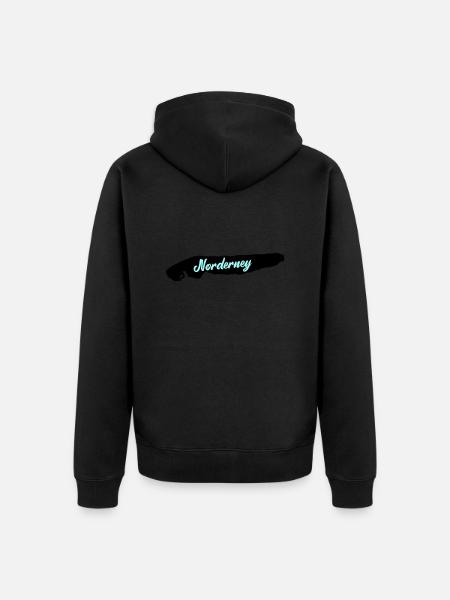 Norderney Island - Unisex Premium Organic Zip Hoodie - black
