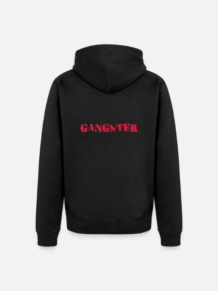 gangsters - Veste à capuche bio Premium Unisexe - noir