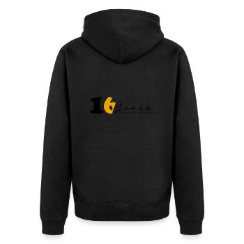Vintage 2008 Drôle 16 ans Bday Hommes Femmes - Veste à capuche bio Premium Unisexe - noir - Dos - Nico (187cm)