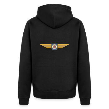 Minnesota Fan T-Shirt – Parfait pour les fans ! - Veste à capuche bio Premium Unisexe - noir - Dos - Nico (187cm)