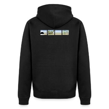 Apulia Spirit - Veste à capuche bio Premium Unisexe - noir - Dos - Nico (187cm)