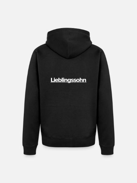Lieblingssohn - Unisex Premium Bio Zip Hoodie - Schwarz