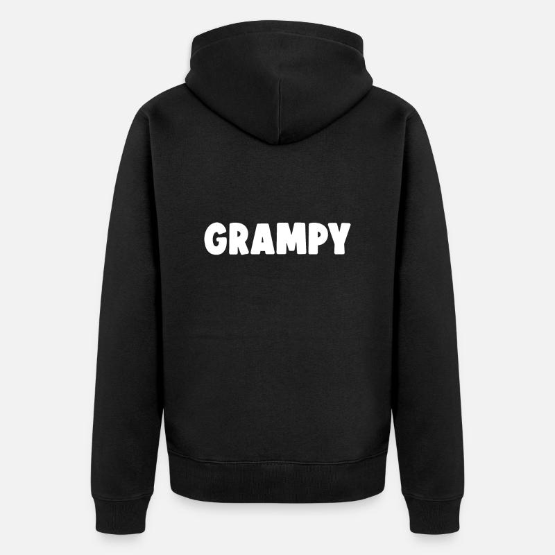 GRAMPY - Veste à capuche bio Premium Unisexe - noir