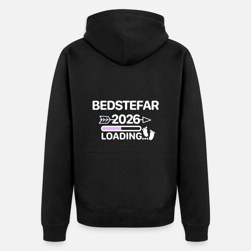 Papy 2026 Danois - Veste à capuche bio Premium Unisexe - noir