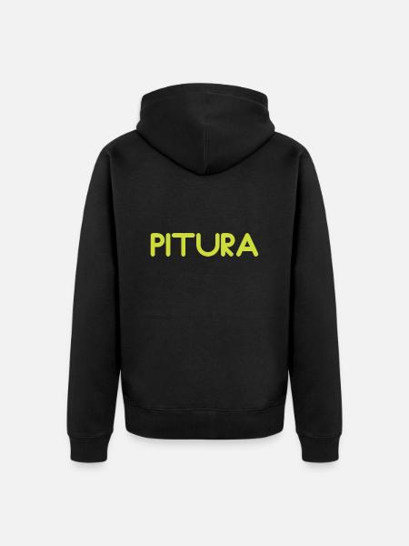 Pitura - Unisex Premium Bio Zip Hoodie - Schwarz
