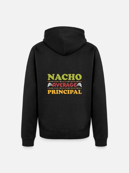 Cinco de Mayo Nacho Gennemsnitlig hovedstol - Premium økologisk unisex-hættejakke - sort