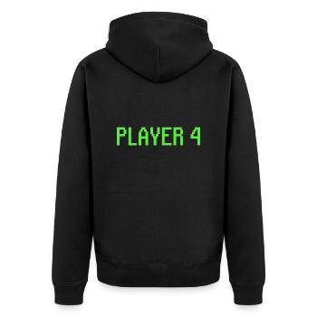 Joueur 4 Cadeau Gamer - Veste à capuche bio Premium Unisexe - noir - Dos - Nico (187cm)