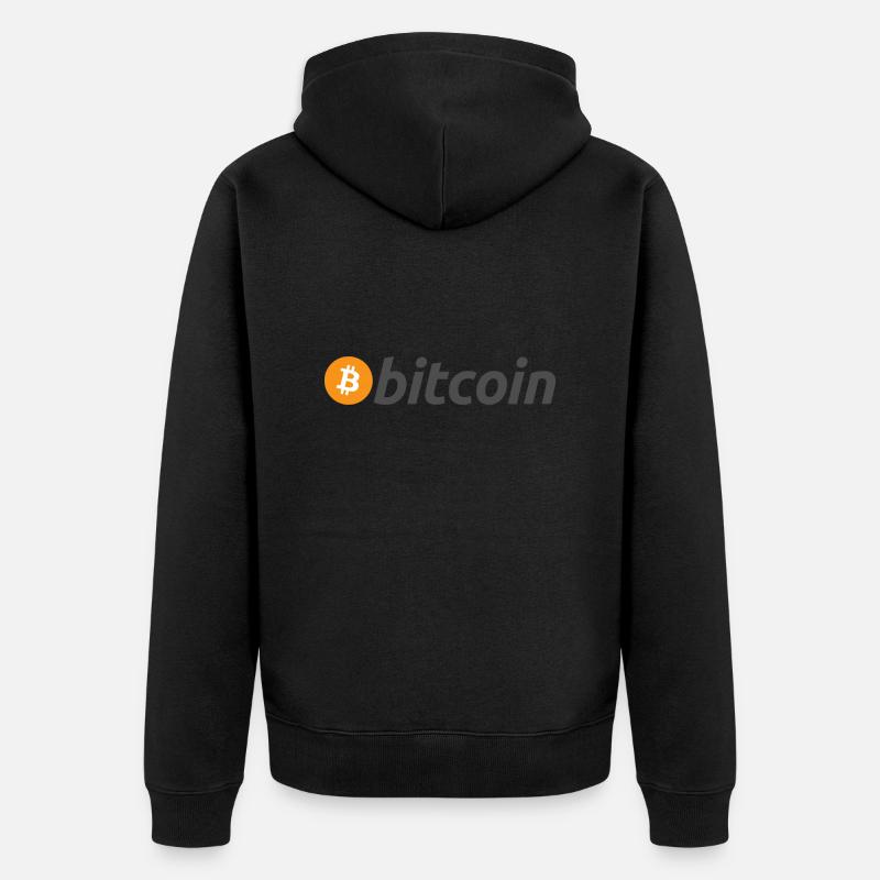 Bitcoin - Veste à capuche bio Premium Unisexe - noir